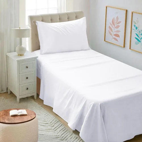 Vista 44 de Mejoroom Juego de sábanas tamaño individual – Sábanas individuales de Hotel Collection – Sábanas y fundas de almohada con sábana bajera de bolsillo