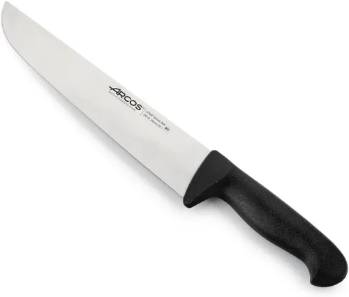 Vista 14 de Arcos Cuchillo de carnicero Range de acero inoxidable nitrum de 7 pulgadas. Cuchillo para carne. Mango azul de polipropileno. Sistema