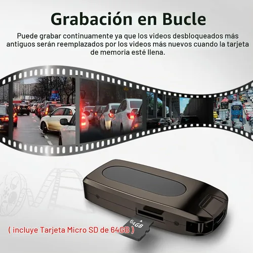 Vista 4 de Cámaras de vigilancia y seguridad de 64 GB HD 1080P (sin Wi-Fi)