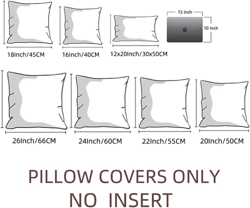 Vista 8 de Fancy Homi - Fundas decorativas para cojines, 18 x 18 pulgadas, para sala, sofá o cama, decoración rural, estilo bohemio, funda de cojín cuadrada