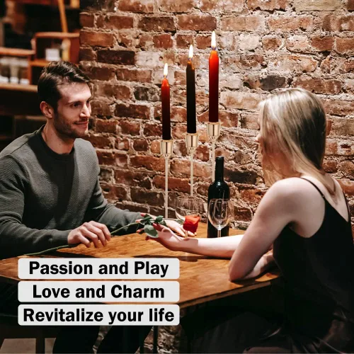 Vista 6 de Velas de baja temperatura, velas románticas de cera para juego de parejas con baja temperatura para amantes