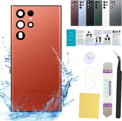 Vista 99 de Compatible con Samsung Galaxy Note 8 - Carcasa trasera de repuesto de cristal de 6.3 pulgadas, SM-N950, todos los portadores con manual de Negro