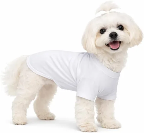 Vista 122 de Lovelonglong 2019 - Ropa para mascotas, Disfraces para Perro, Ropa Camisetas en blanco para Perros Grande Medianos Pequeños 100% Algodón 18