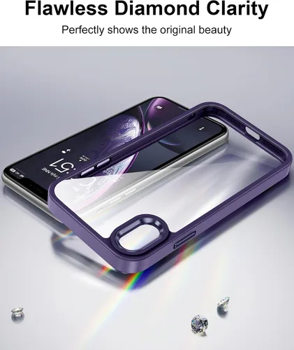 Vista 87 de HOOMIL Funda para iPhone 7 Plus/iPhone 8 Plus de 5.5 Pulgadas, sin amarillamiento, protección contra caídas, cubierta trasera dura transparente