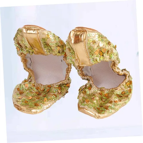 Vista 7 de jojofuny 1 par de zapatos latinos de danza del vientre, zapatos de danza contemporánea, calcetines para niñas y niñas, calcetines de ballet