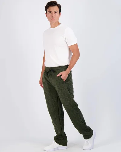 Vista 4 de Real Essentials Paquete de 3 pantalones deportivos Tech Fleece Athletic Casual Open Bottom con bolsillos (disponible en tallas grandes y altas)