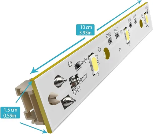 Vista 6 de WR55X26679 Placa de luz LED para reemplazo de luz LED de refrigerador GE y reemplazo de luz LED del congelador Ge Reemplaza PS11767930 AP6035586
