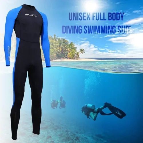 Vista 3 de Traje de neopreno de cuerpo completo Sports Skins Rash Guard para hombres y mujeres, protección UV, manga larga, traje de baño de una pieza