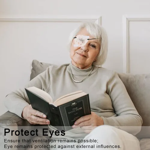 Vista 6 de Protector de ojos, 4 piezas de plástico para protección ocular para cirugía ocular, transpirable, protección ocular después de la cirugía con 1