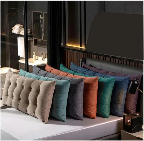 Vista 6 de Bedside Cushion Headboard Backrest Reading Cushy Bed Wedge Pillow Bedside Cushion Bolster Backrest Positioning Support Pillow for Sofa Bed