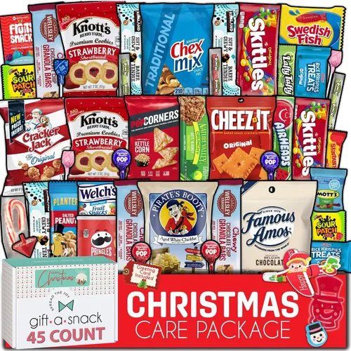 Vista 9 de Gift A Snack - Caja de aperitivos paquete variado de dulces + tarjeta