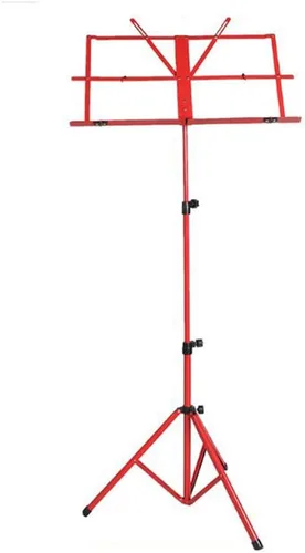Vista 6 de SKY Soporte de música plegable ligero y ajustable con bolsa de transporte, color negro