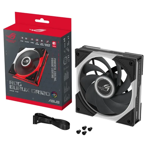 Vista 26 de ASUS Prime MR120 ARGB Case Fan - Paquete individual
