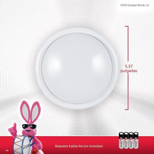 Vista 7 de Energizer Luz de grifo alimentada por masa, presiona encendido/apagado, paquete de 4