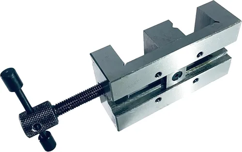 Vista 2 de Mini tornillo de banco de acero de 2 pulgadas (1.969 in) para máquinas herramientas de ingeniería