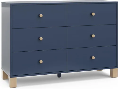 Vista 18 de Storkcraft California - Cómoda de 3 cajones con cambiador, color negro/madera flotante