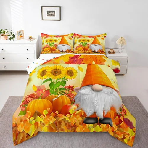 Vista 11 de Lindo juego de edredón de murciélago tamaño Queen con diseño de animales de Feliz Halloween, 3 piezas para decoración de habitación de niños