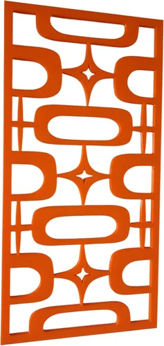 Vista 20 de MidCentury - Paneles de pared modernos de óvalos atómicos con explosiones de estrellas de estilo vintage, dorado, plateado, negro, menta, arte