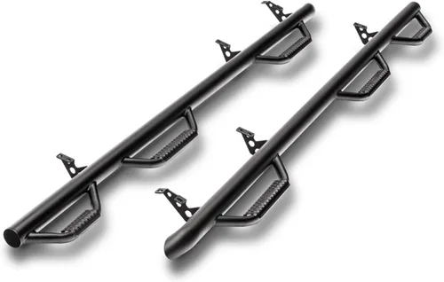 Vista 12 de N-FAB Estribos Nerf Negro Texturizado, de rueda a rueda D0289QC-TX Para Dodge RAM 1500 2002-2008, 2002-2009 2500 / 3500 Quad Cab 6.4' de cama