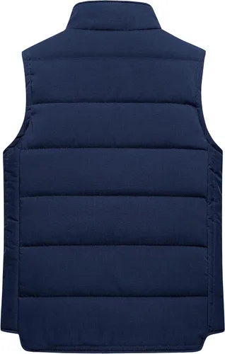 Vista 2 de Chrisuno Chaleco acolchado para hombre estilo casual cuello alto chaleco acolchado para exteriores