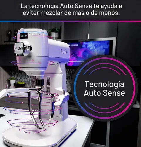 Vista 6 de GE Profile - Batidora inteligente de pie con cuenco de 7 cuartos de galón, escala incorporada, sentido automático Motor de CC sin escobillas