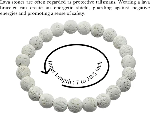 Vista 32 de Amazing Gemstone Crystal Bracelet for Women Men's Gifts - Protection Healing Crystal Bracelet - 8mm Gemstone Beaded Stretchable Bracelet Pulseras