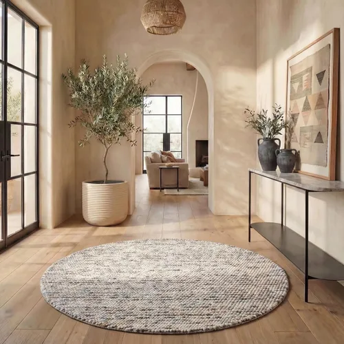 Vista 83 de SAFAVIEH Natura Collection - Alfombra decorativa, 2 x 3 pies, color beige, mezcla de lana hecha a mano, diseño texturizado, ideal para pasillo