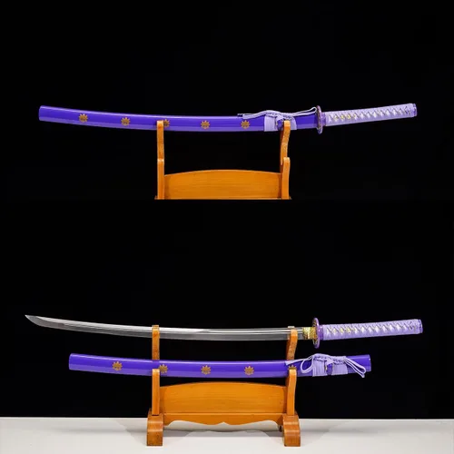 Vista 6 de Kamaiwo -1045/1060 forjadas, espadas samurai japonesas, son un regalo único para hombres - El acero de alto carbono de espiga completa hace un