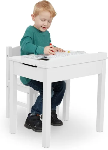 Vista 8 de Escritorio y silla Melissa & Doug, Blanco