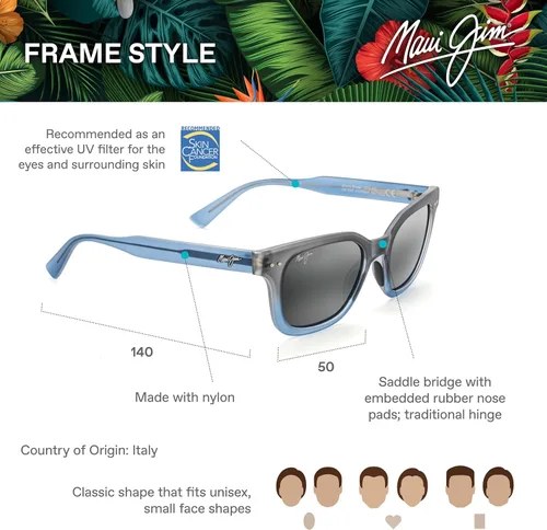 Vista 6 de Maui Jim Gafas de sol clásicas polarizadas Shore Break para hombre y mujer