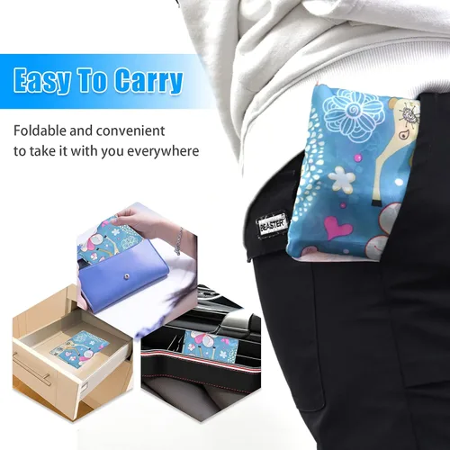 Vista 4 de 6 bolsas de comestibles reutilizables extragrandes de 50 libras, bolsas de compras plegables para comestibles, bolsa de playa, bolsas de nailon