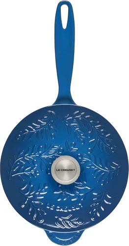 Vista 3 de Le Creuset Saucier de hierro fundido esmaltado, 2.25 cuartos de galón., Marsella