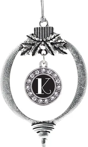 Vista 323 de Inspired Silver - Adorno de cromosoma 21 con dije de círculo de plata con joyas de circonita cúbica