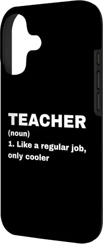 Vista 2 de Funny Teacher Definition Like A Regular Job Only Cooler Noun Case for iPhone 17