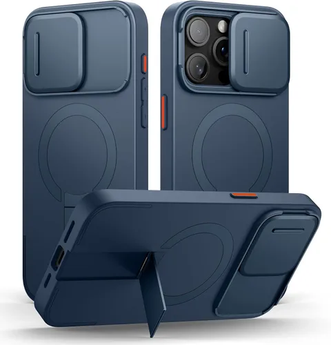 Vista 104 de SURITCH Funda para iPhone Air con cubierta de control de cámara, funda deslizante para cámara y soporte ajustable, compatible con MagSafe, a prueba