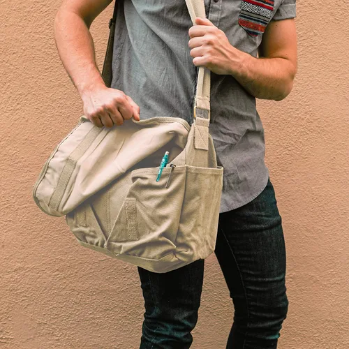 Vista 7 de Sweetbriar bolsa cruzada clásica de lona vintage para todo uso