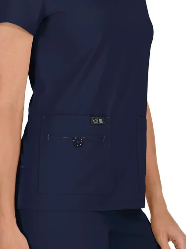 Vista 3 de KOI Basics 373 Becca - camisa médica para mujer