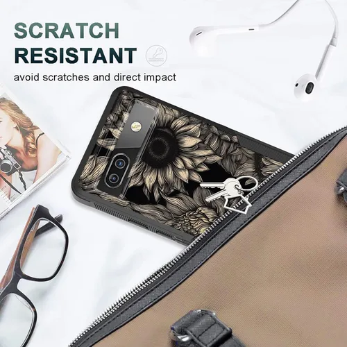 Vista 17 de Funda para Pixel 6A, funda protectora híbrida de doble capa resistente a prueba de golpes de policarbonato duro de silicona suave TPU para Google
