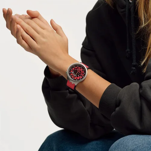 Vista 4 de Swatch Big Bold Irony SB07S110 Reloj rojo jugoso, Rojo -, Moderno