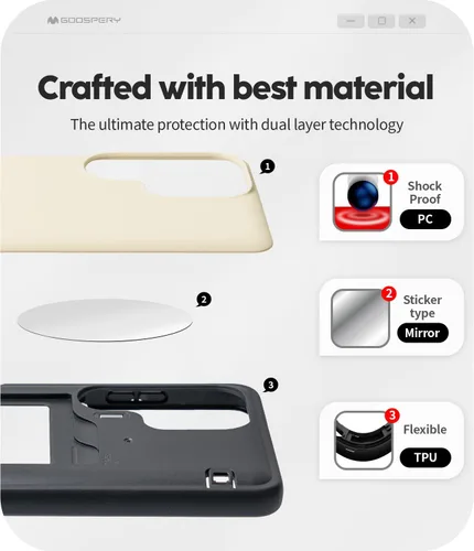 Vista 357 de GOOSPERY Parachoques magnético para puerta compatible con Galaxy S9 Plus, tarjetero tipo billetera con cierre automático por iman, funda protectora