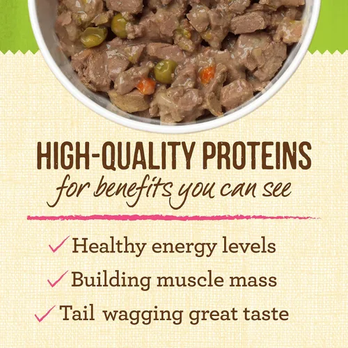 Vista 2 de Merrick Lil' Plates - Alimento húmedo sin cereales para perros pequeños, receta Little Lamb Chop Stew, 3.5 onzas (paquete de 12)