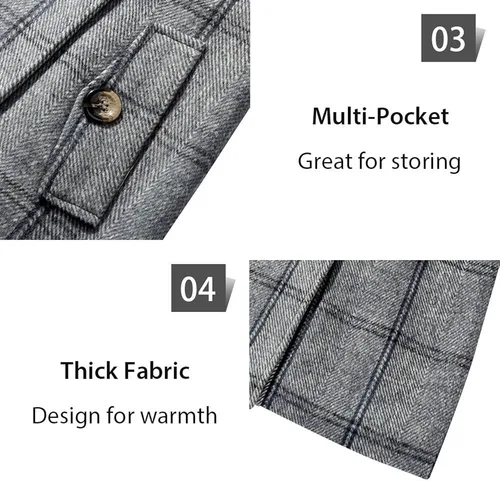 Vista 6 de Gabardina Wantdo para mujer, para invierno, con cinturón, con doble botonadura