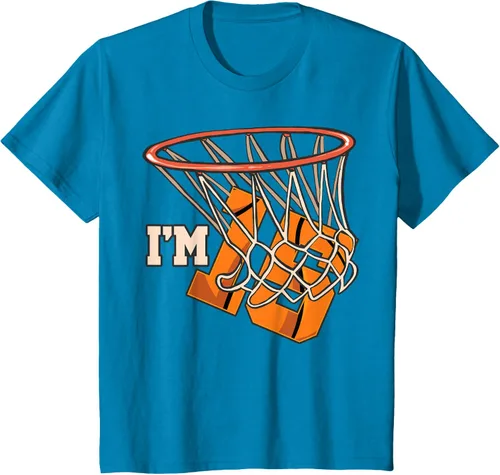 Vista 56 de Camiseta número 15 con temática de baloncesto para fiesta de cumpleaños, Negro, S