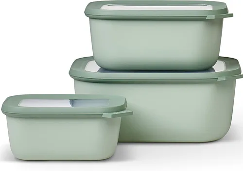 Vista 11 de Mepal Juego de 3 piezas Cirqula Multi Bowl - Contenedor de almacenamiento de alimentos con tapa - Adecuado como caja de almacenamiento hermética