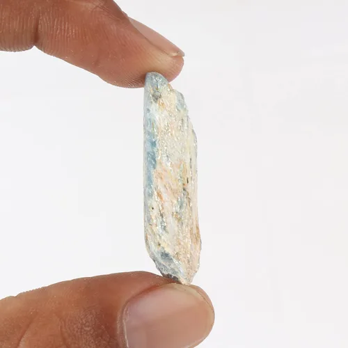 Vista 35 de GEMHUB Lápiz de cianita áspero pequeño con cristal curativo de cianita azul áspero suelto, tamaño pequeño, 9.7