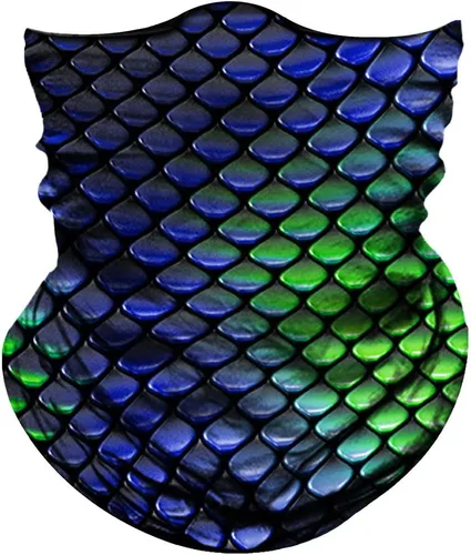 Vista 14 de Obacle Máscara Facial Sin Costuras Rave Bandana Hombres Mujeres para Protección contra Polvo Sol Viento Plátano hoja verde