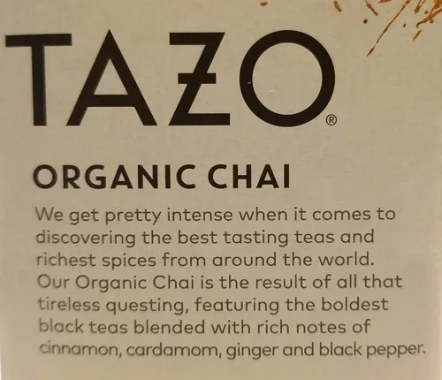 Vista 8 de Tazo Té negro orgánico Chai - 20 bolsas de té