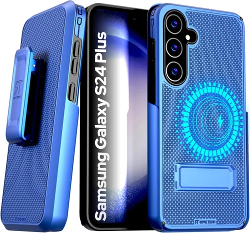 Vista 2 de Funda diseñada para Samsung Galaxy S24 con funda de clip para cinturón