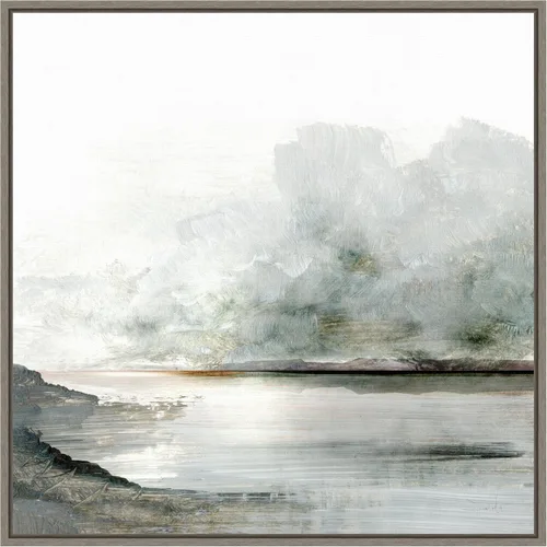 Vista 12 de Amanti Art Lienzo enmarcado para pared, 16 x 16 Ebb por Dan Hobday, lienzo enmarcado para pared, obras de arte de paisajes, decoración tradicional