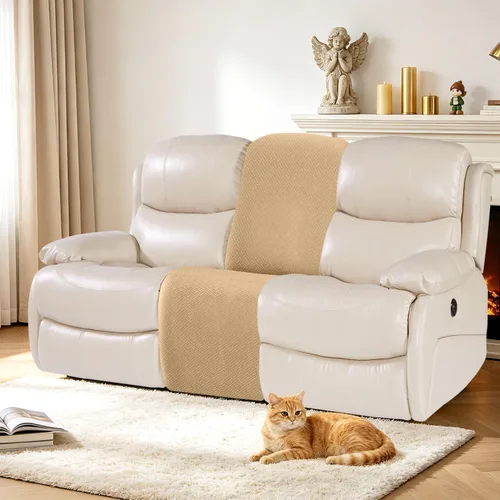 Vista 2 de ALIECOM Fundas 100% impermeables para sofá seccional reclinable, forma de L, elásticas, para esquina, funda para sofá seccional reclinable, lavable